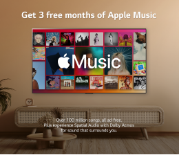 TV Jetzt für drei Monate gratis: Apple Music mit Dolby Atmos auf Smart-TVs von LG - News, Bild 1